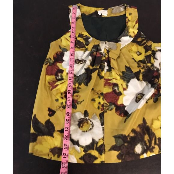 Kate Spade New York Bette Sleeveless Galleria Silk Top - Picture 9 of 11
